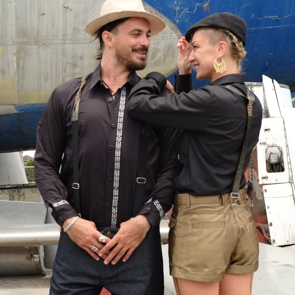 Chemise Homme - vue rapprochée duo souriant