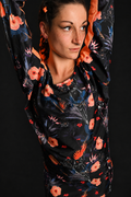 ROBE D’ÉTÉ WAJICK — FLORAL ORANGE