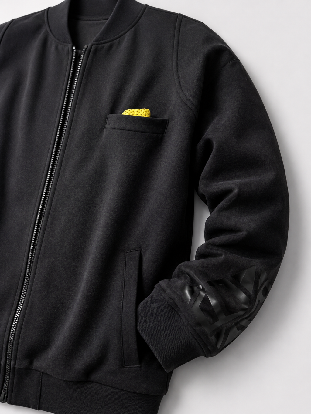 Men's Zip-Up Jacket with Mesh Lining