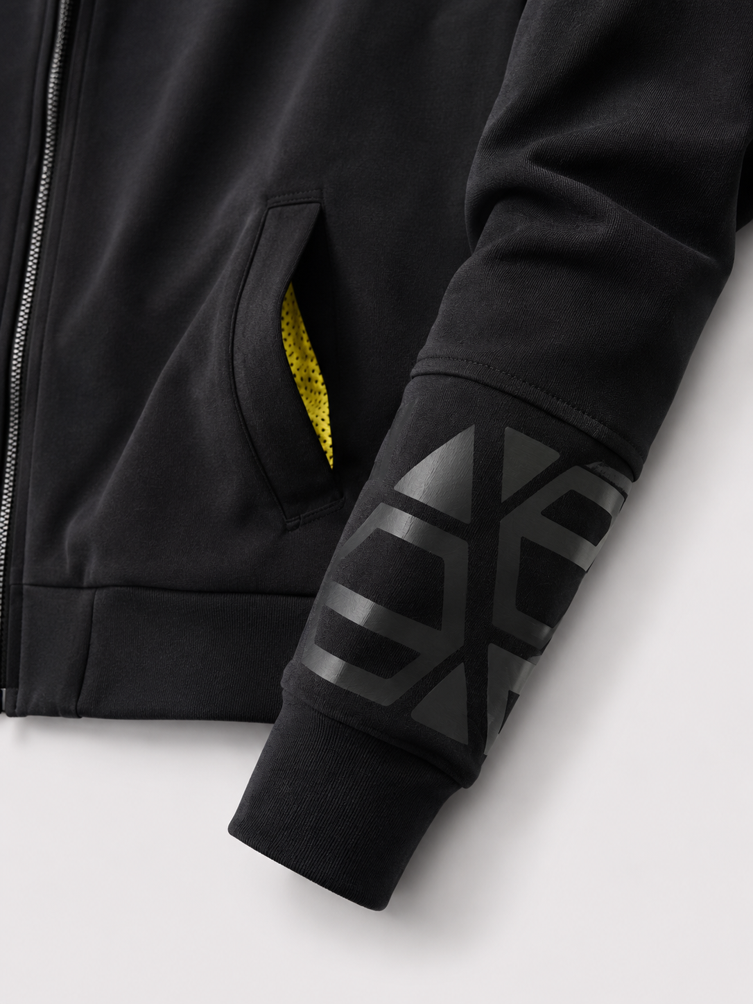 Men's Zip-Up Jacket with Mesh Lining
